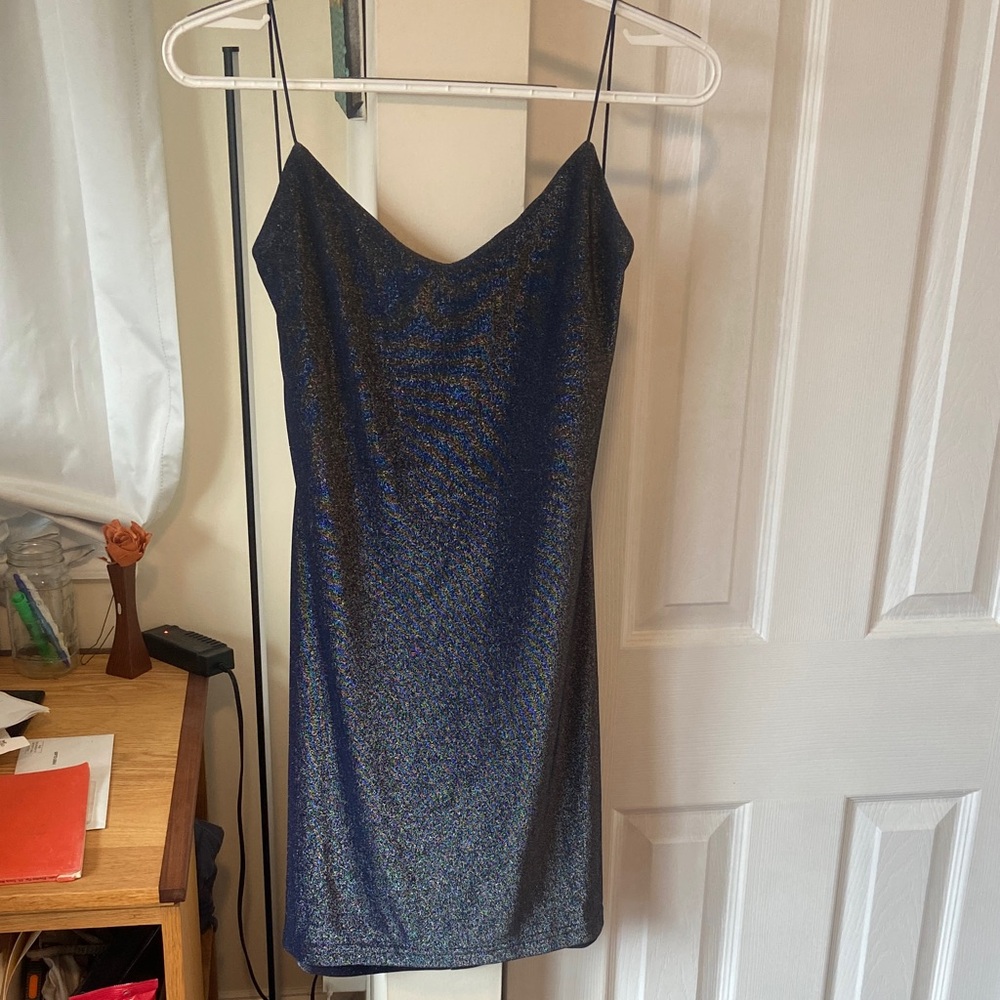 City Triangles Sparkling Navy Dress